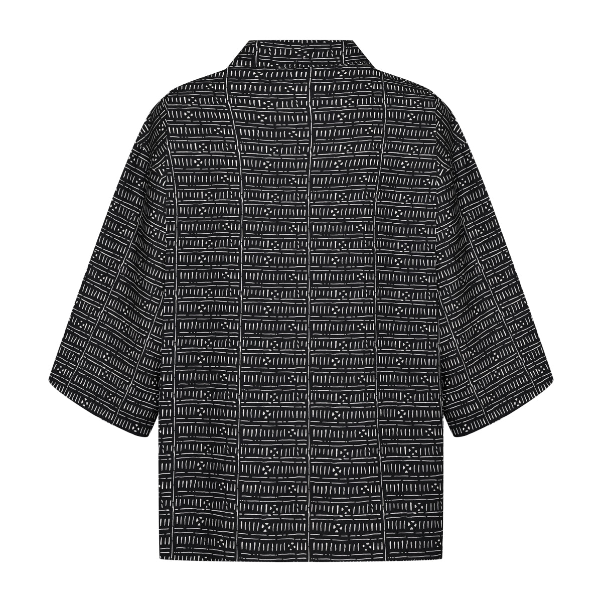 VORTEX Men Kimono - Black/White