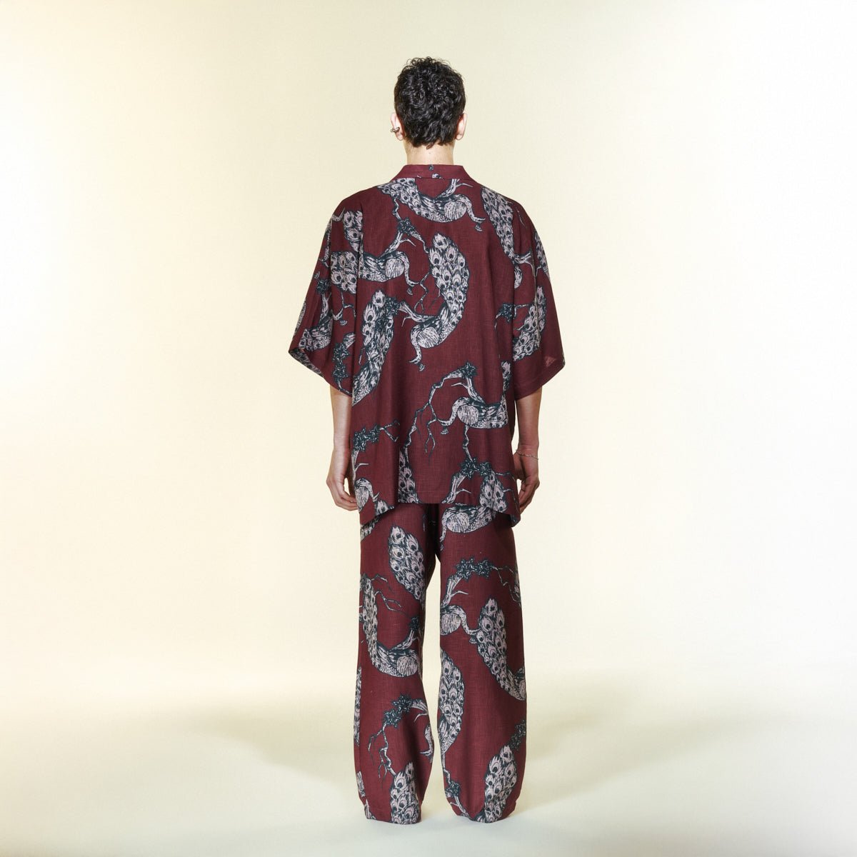 AURALIS Men Pants - Burgundy - Pantolon - sabbia