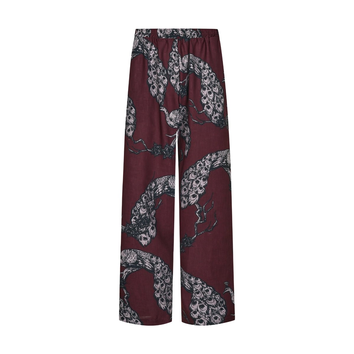 AURALIS Men Pants - Burgundy - Pantolon - sabbia
