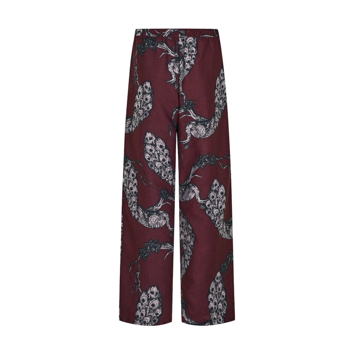 AURALIS Men Pants - Burgundy - Pantolon - sabbia