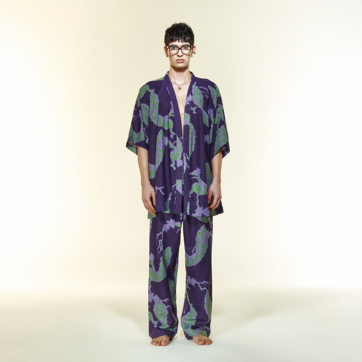 AURALIS Men Pants - Purple - Pantolon - sabbia