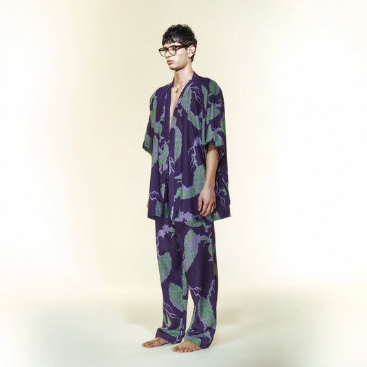 AURALIS Men Pants - Purple - Pantolon - sabbia