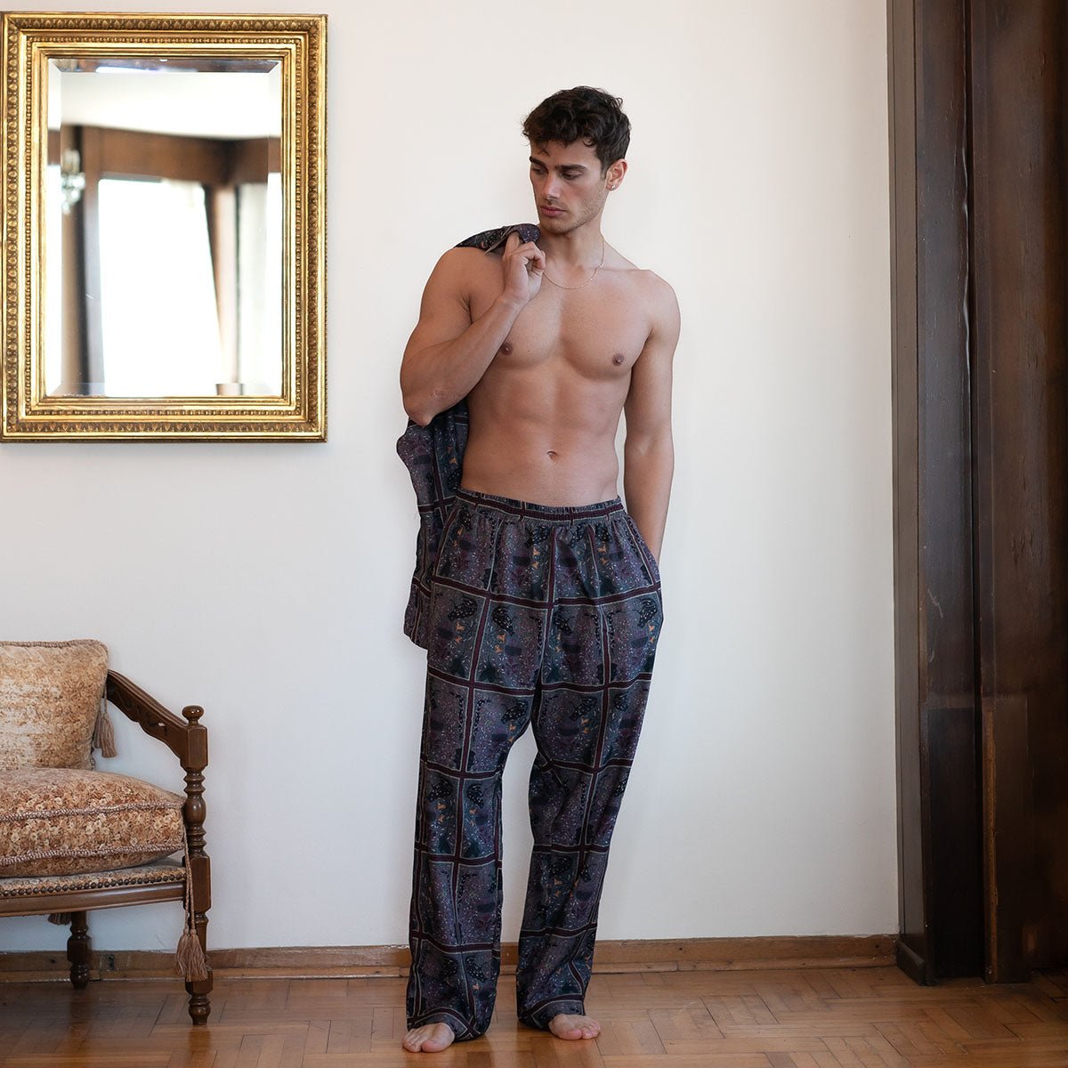 CHARUNA Men Pants - Frog - sabbia