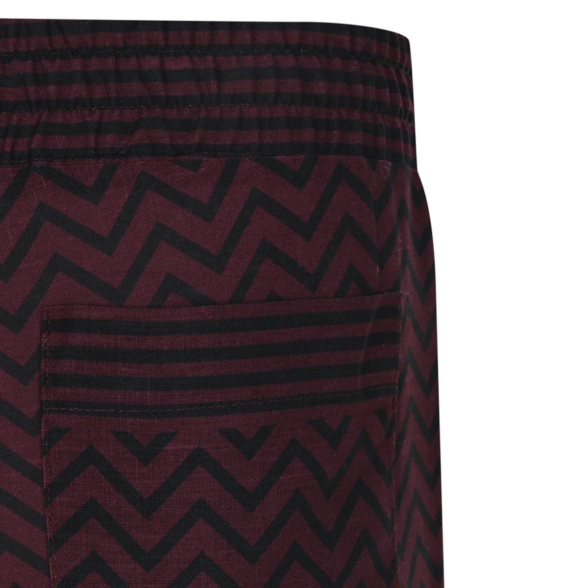 DEA DIA Men Pants - Burgundy/Black - sabbia