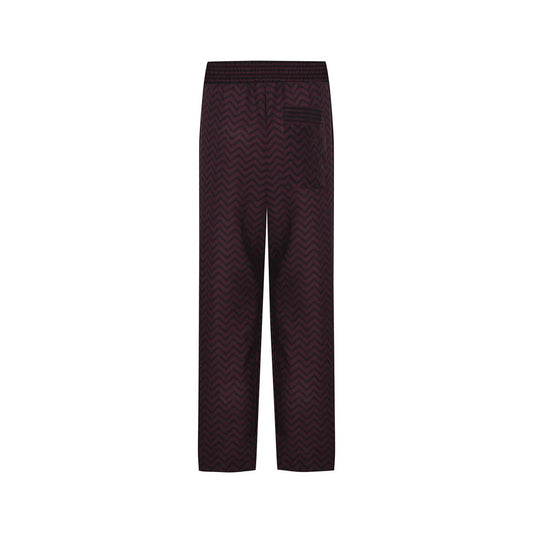 DEA DIA Men Pants - Burgundy/Black - sabbia