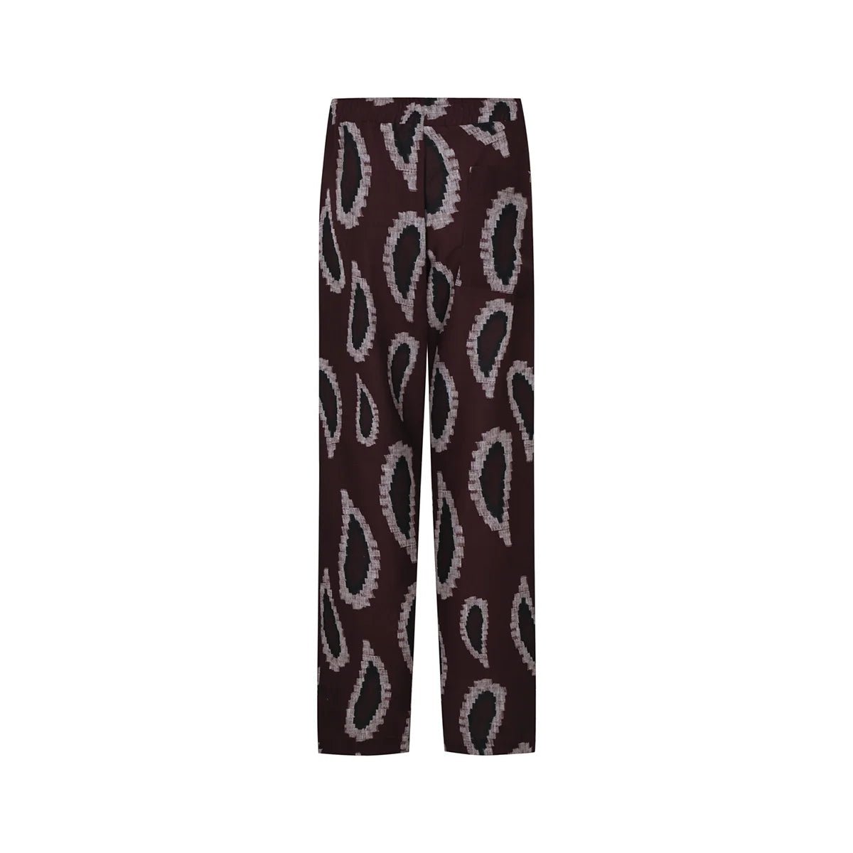 DEA DIA Men Pants - Burgundy/Cream - sabbia