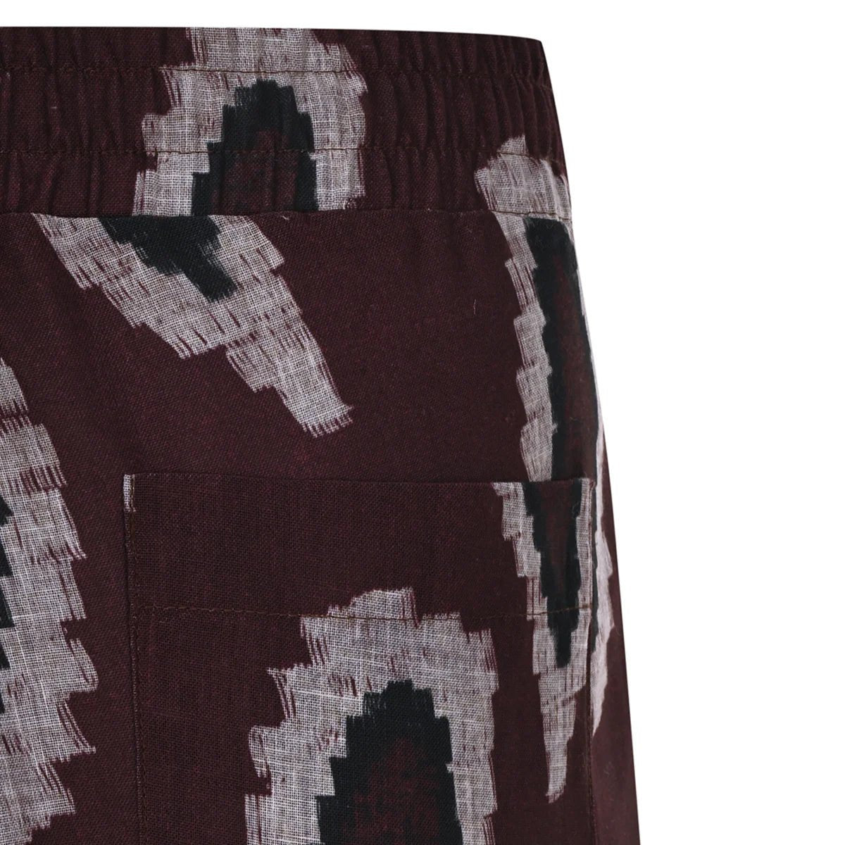 DEA DIA Men Pants - Burgundy/Cream - sabbia