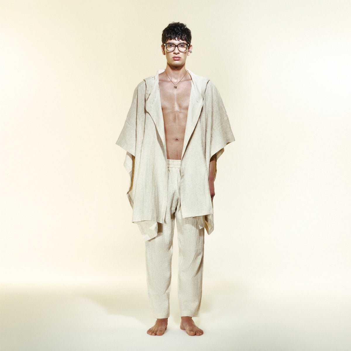 DEA DIA Men Pants - Ecru - Pantolon - sabbia