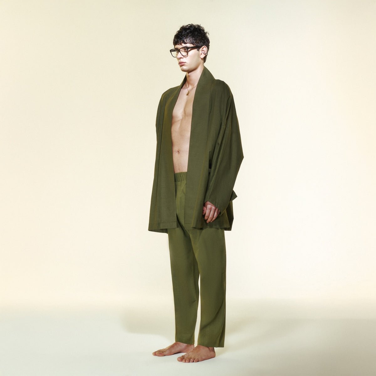 DEA DIA Men Pants - Khaki - Pantolon - sabbia