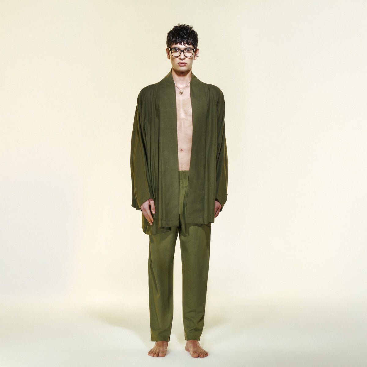 DEA DIA Men Pants - Khaki - Pantolon - sabbia