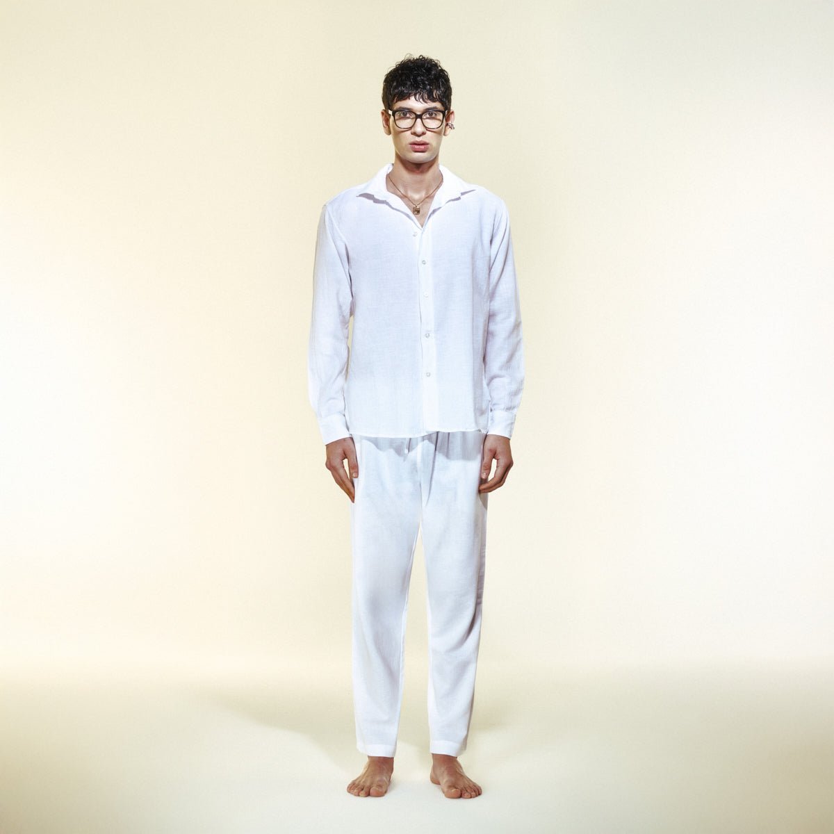 ETERNA Men Pants - White - Pantolon - sabbia