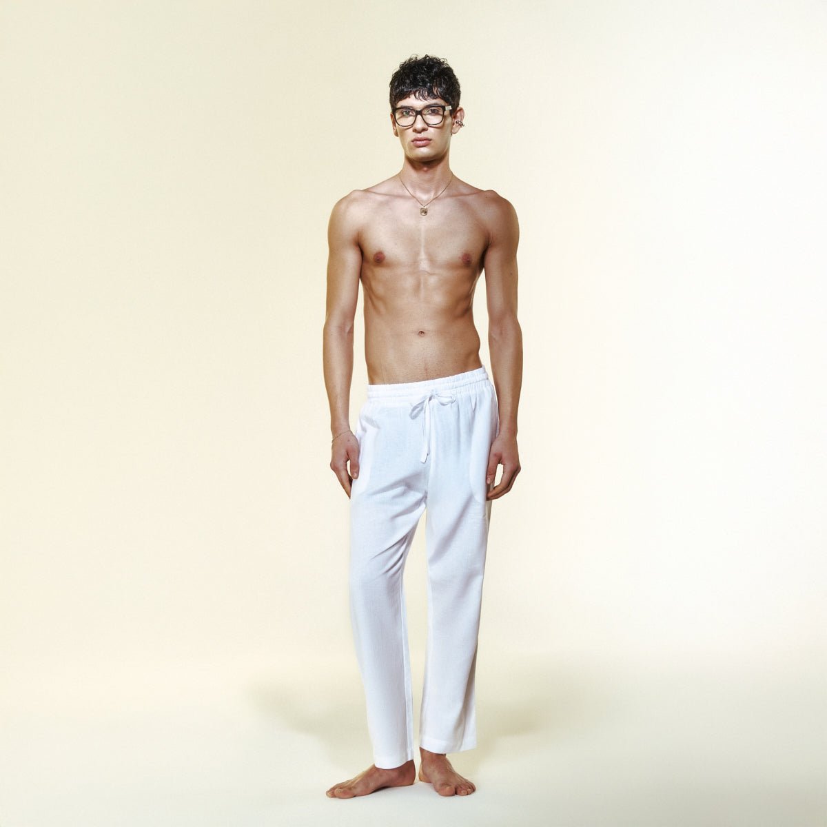 ETERNA Men Pants - White - Pantolon - sabbia