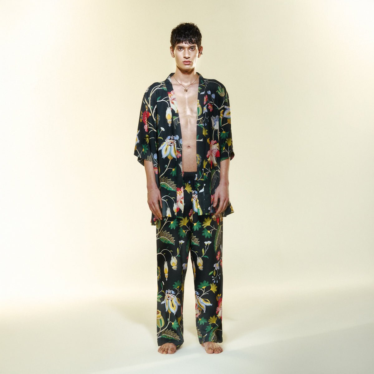 FLORA Men Kimono - Multi - Kimono - sabbia