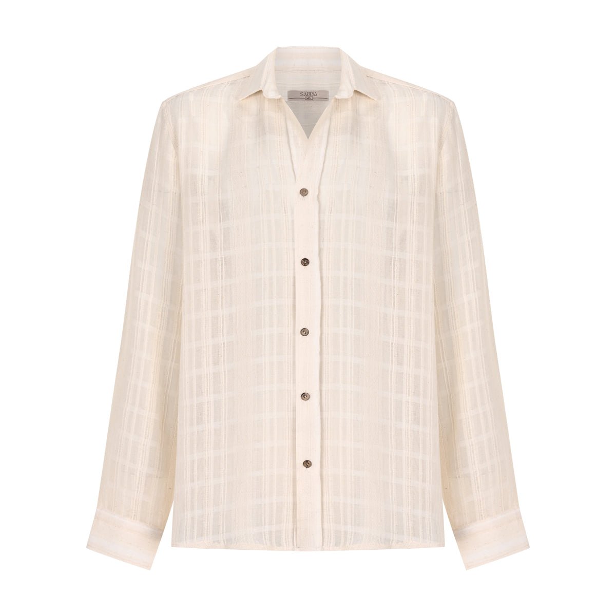 MIHOS - IVORY Men Shirt - Ivory - Gömlek - sabbia