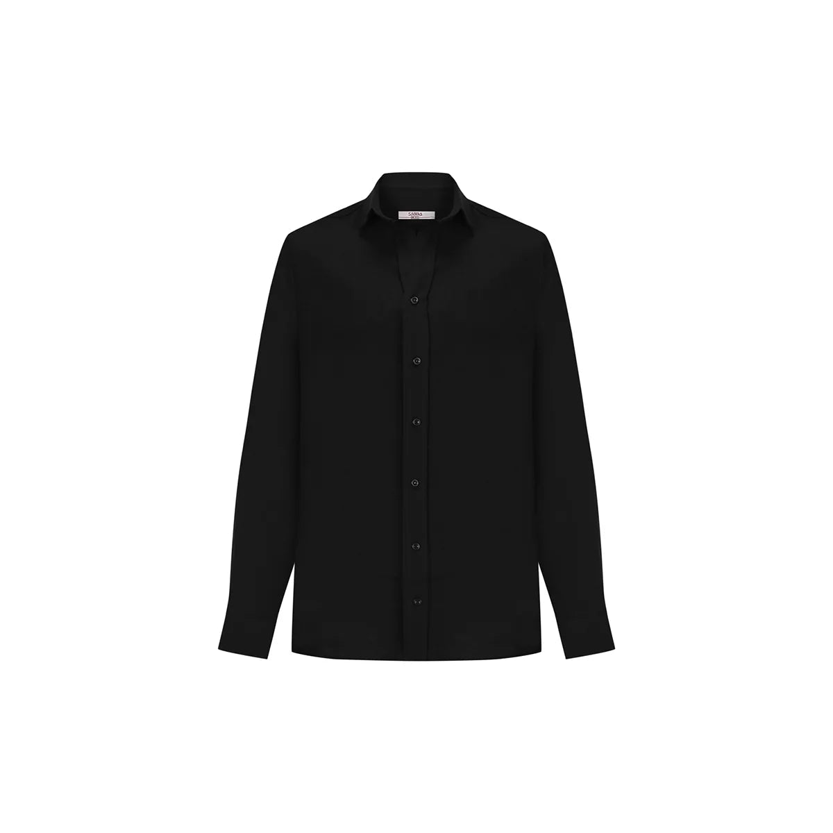 MIHOS Oversize Men Shirt - Black - sabbia