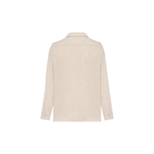 MIHOS Oversize Men Shirt - Ecru - sabbia