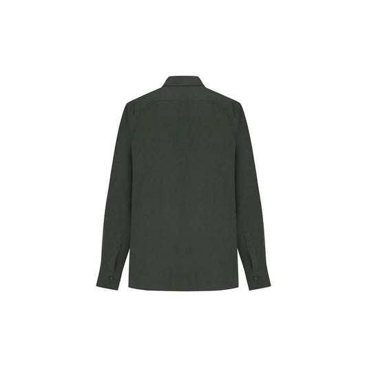 MIHOS Oversize Men Shirt - Island Green - sabbia