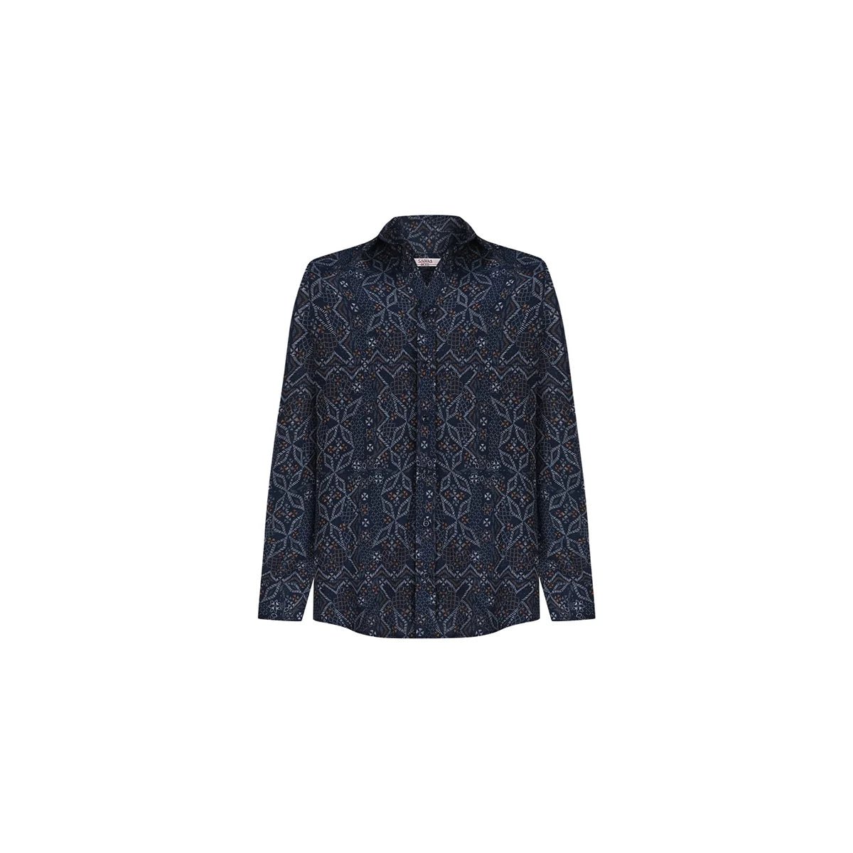 MIHOS Oversize Men Shirt - Multi - sabbia