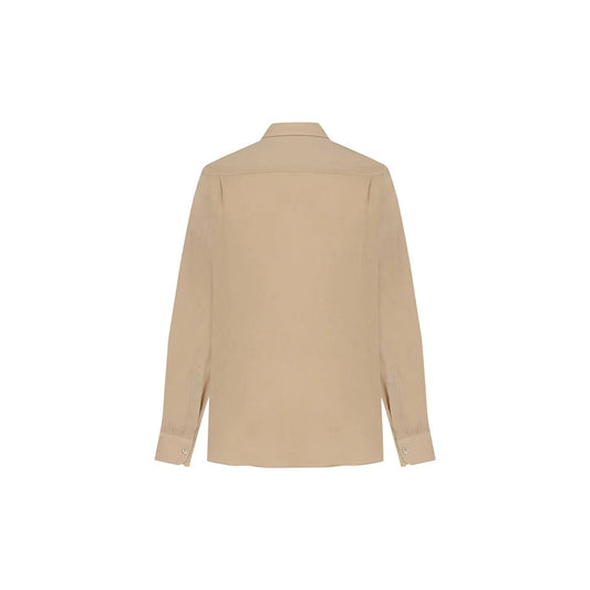 MIHOS Oversize Men Shirt - Sand - sabbia