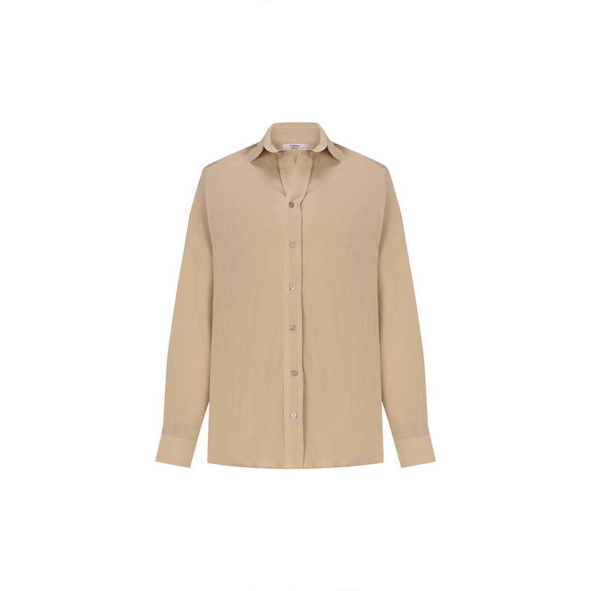 MIHOS Oversize Men Shirt - Sand - sabbia