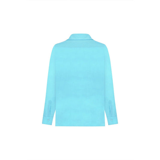 MIHOS-SKY Oversize Men Shirt - Blue - sabbia