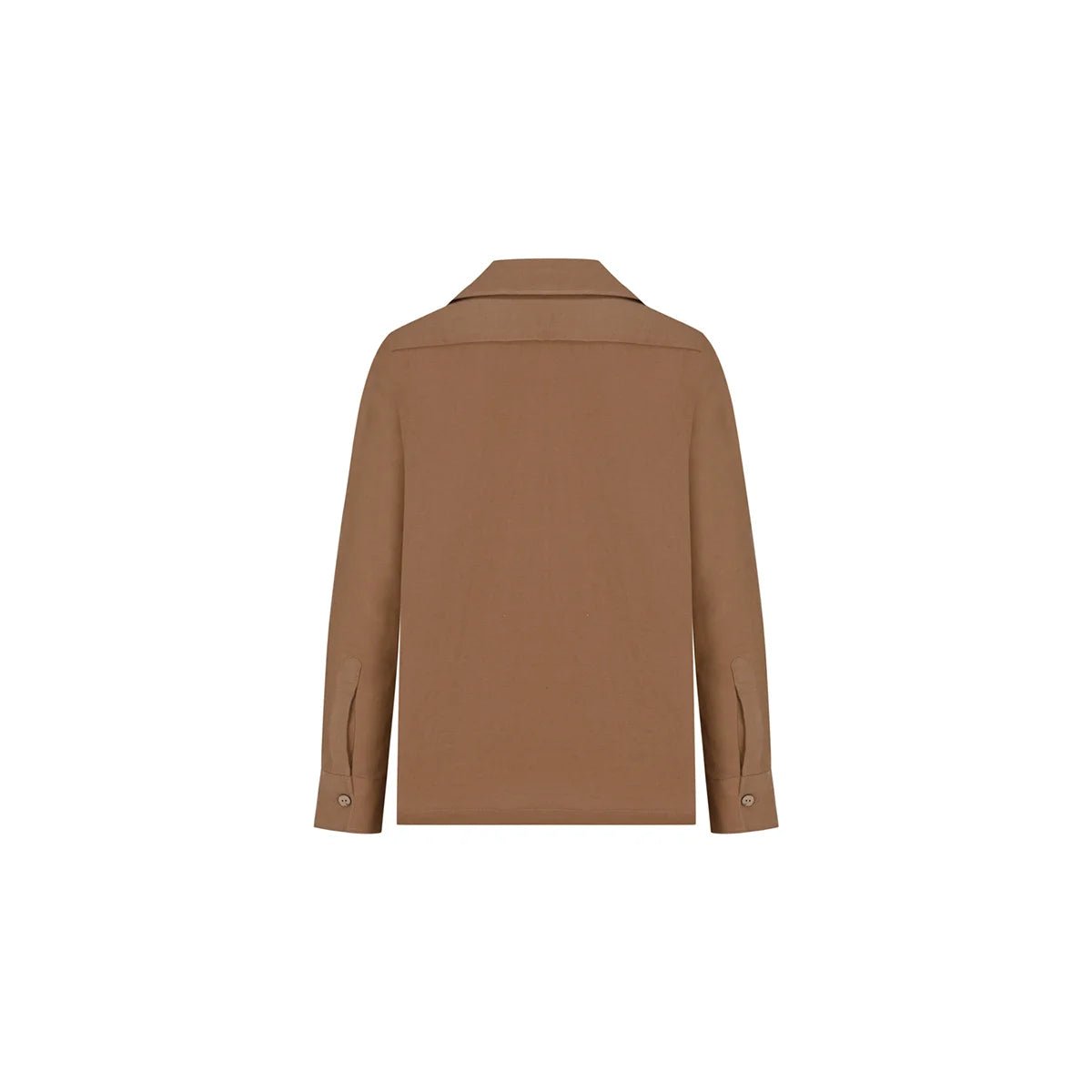 MINERVA Oversize Men Shirt - Light Brown - sabbia