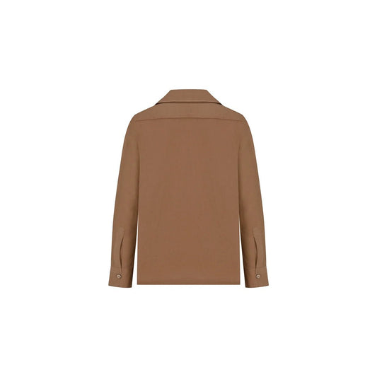 MINERVA Oversize Men Shirt - Light Brown - sabbia
