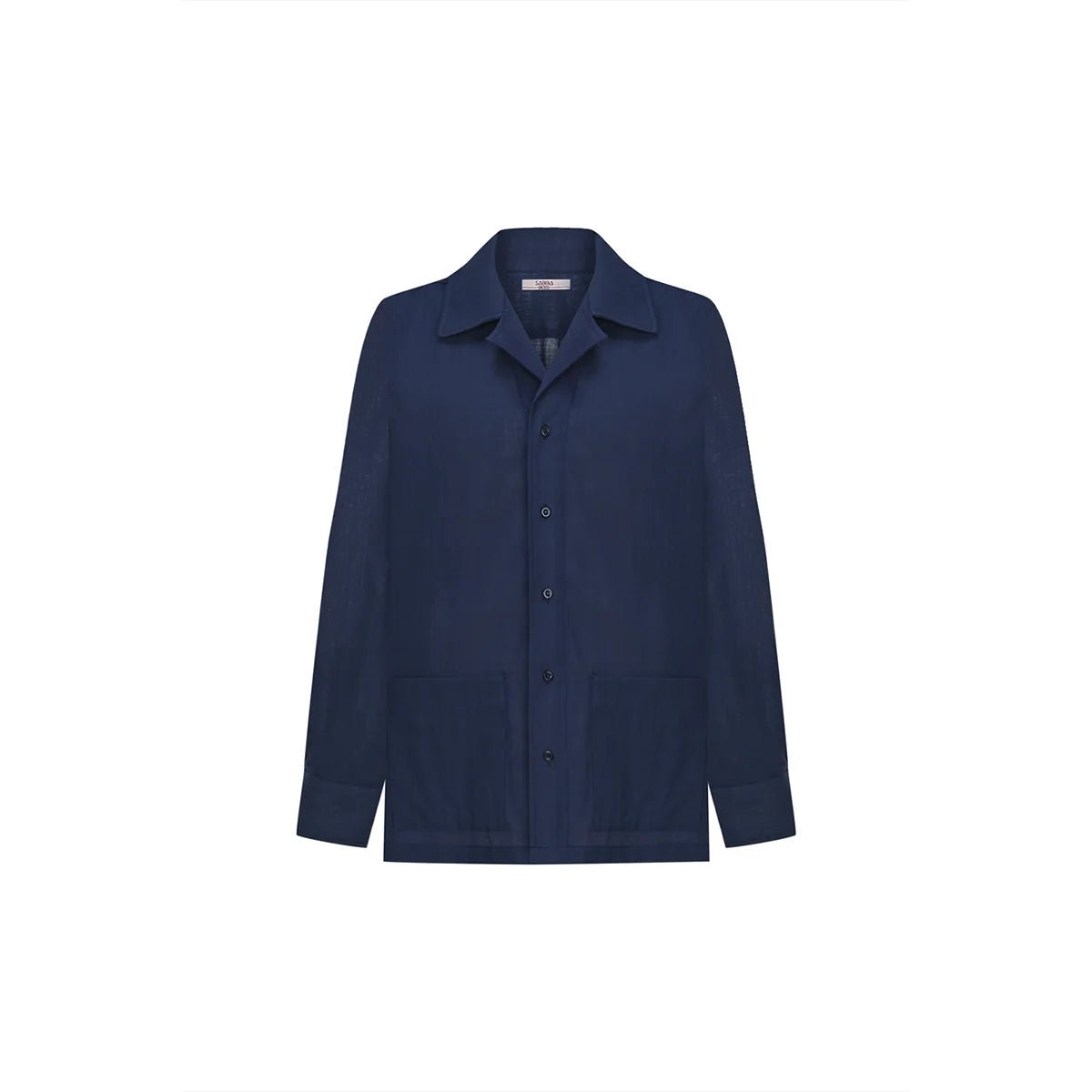 MINERVA Oversize Men Shirt - Navy Blue - sabbia