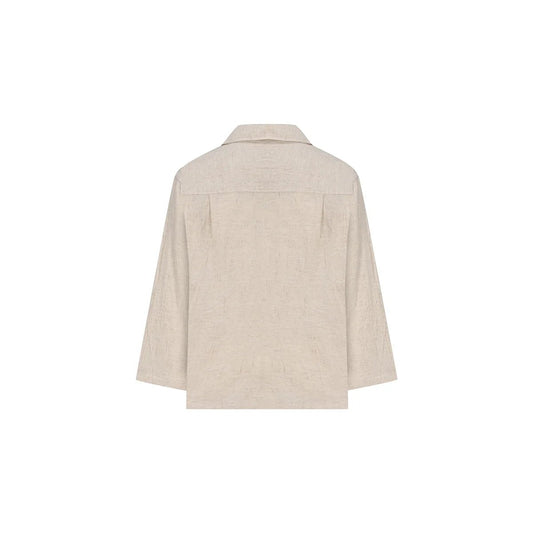 MITHRAS Oversize Men Shirt - Ecru - sabbia