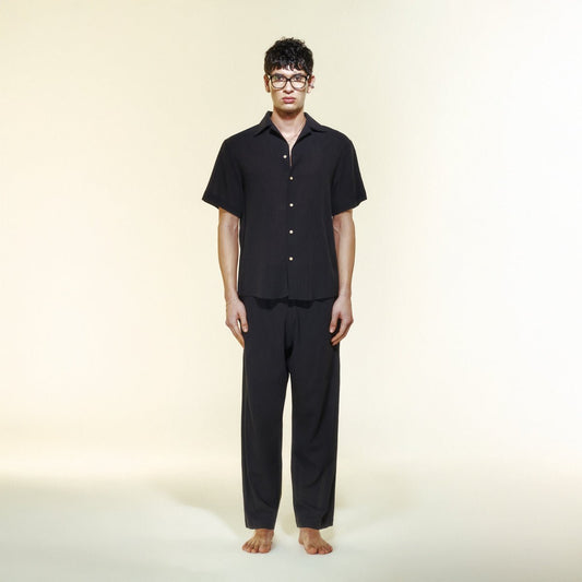 NOIR Men Shirt - Black - Gömlek - sabbia