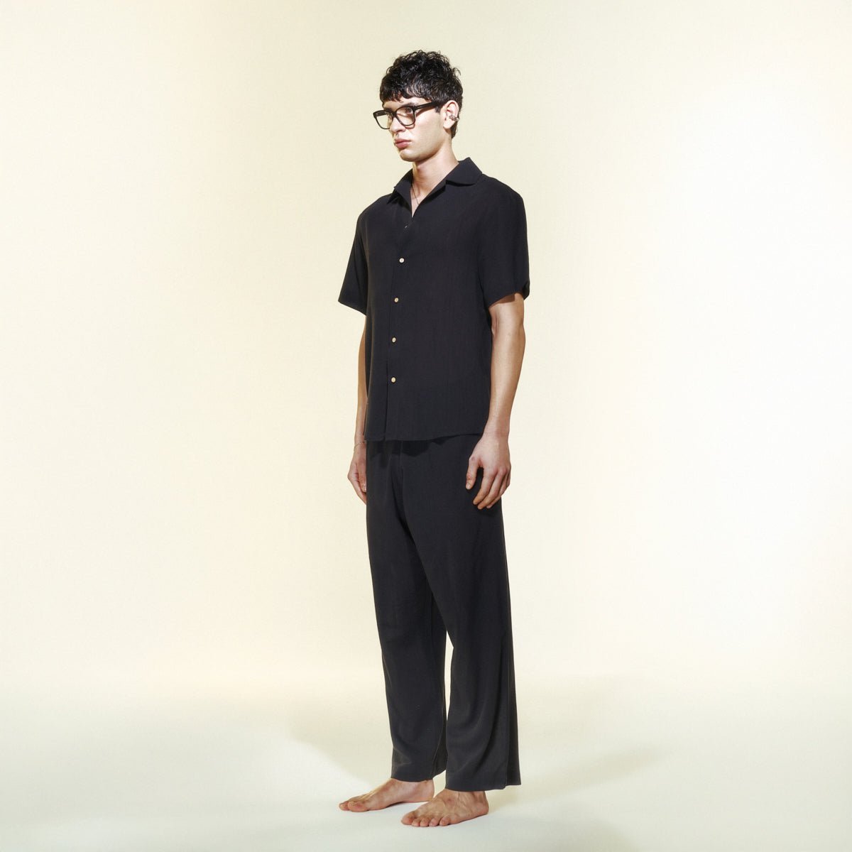 NOIR Men Shirt - Black - Gömlek - sabbia