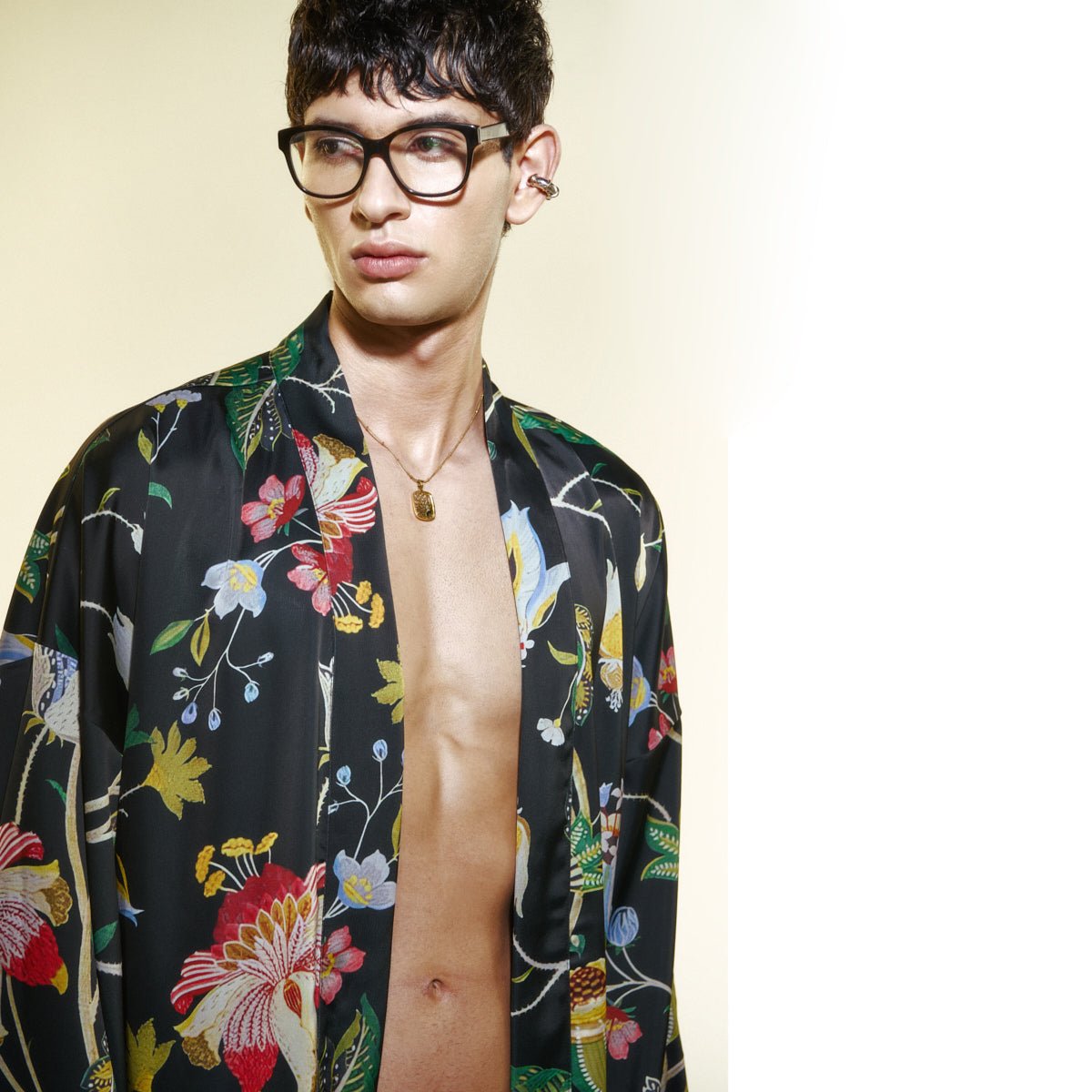 PEATLIA Men Kimono - Multi - Kimono - sabbia
