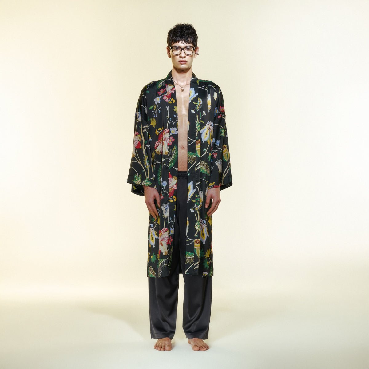 PEATLIA Men Kimono - Multi - Kimono - sabbia