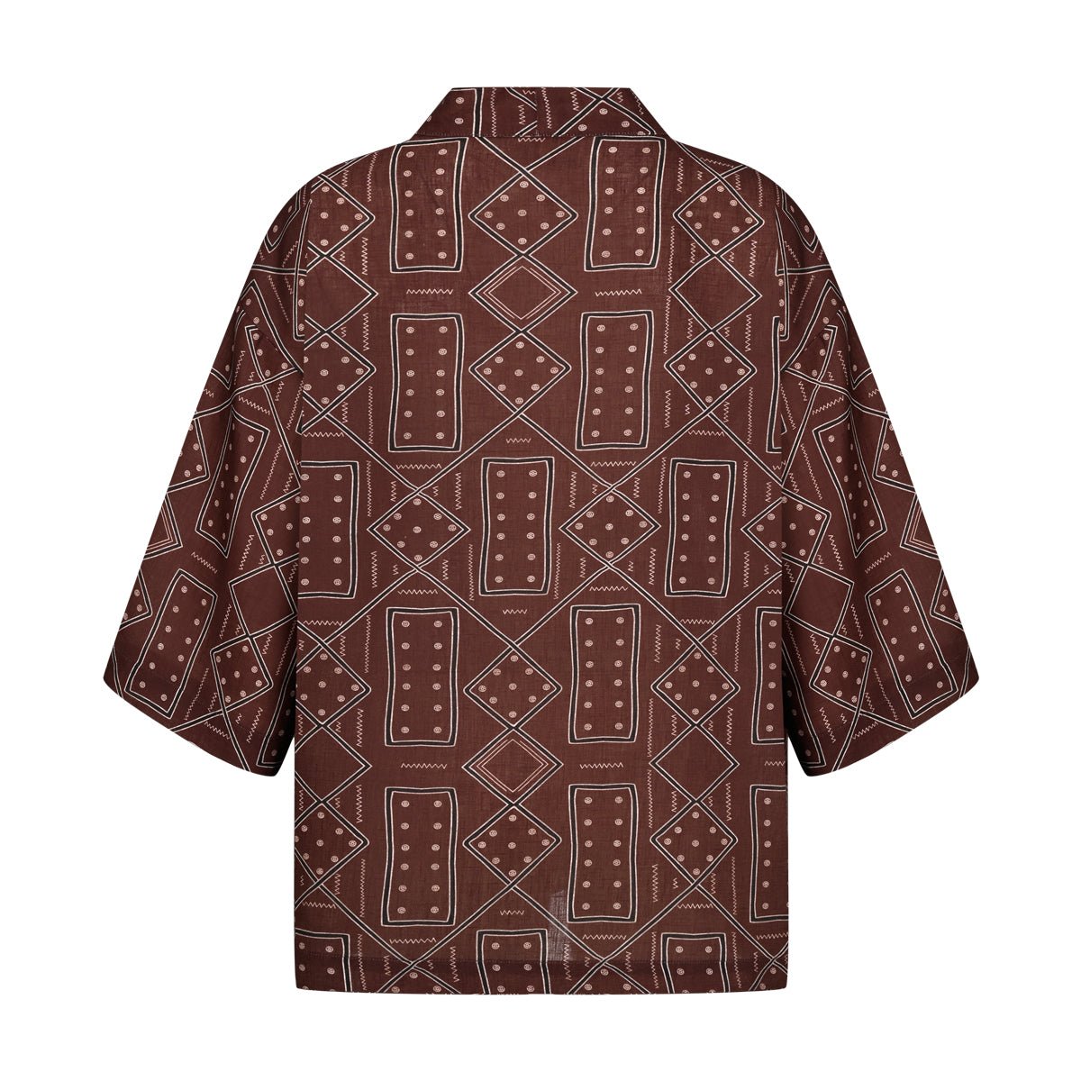 SIENNA Men Kimono - Brown/Cream - Kimono - sabbia