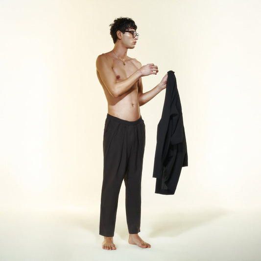 SPES Men Pants - Black - Pantolon - sabbia