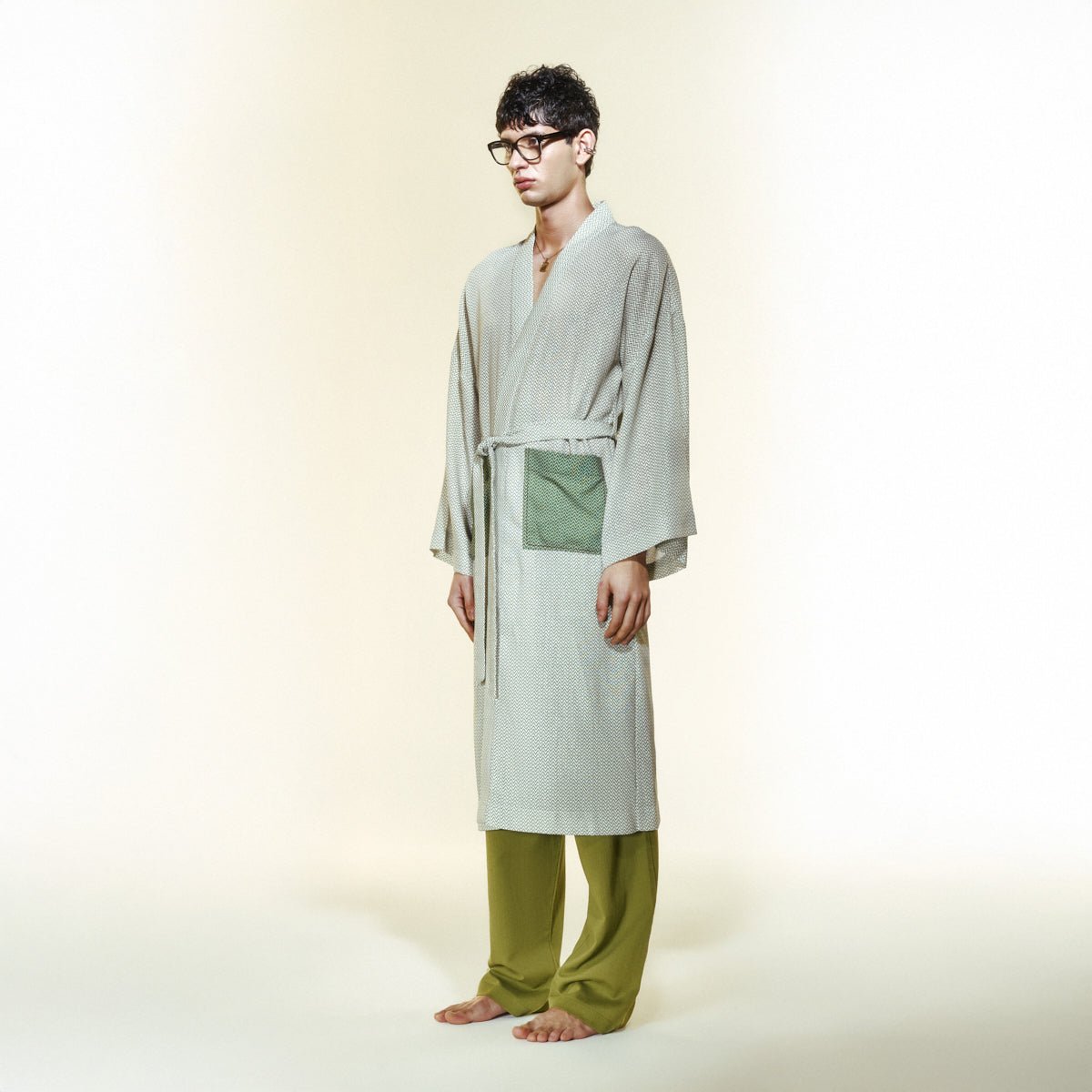 SYMMETRA Men Kimono - Multi - Kimono - sabbia