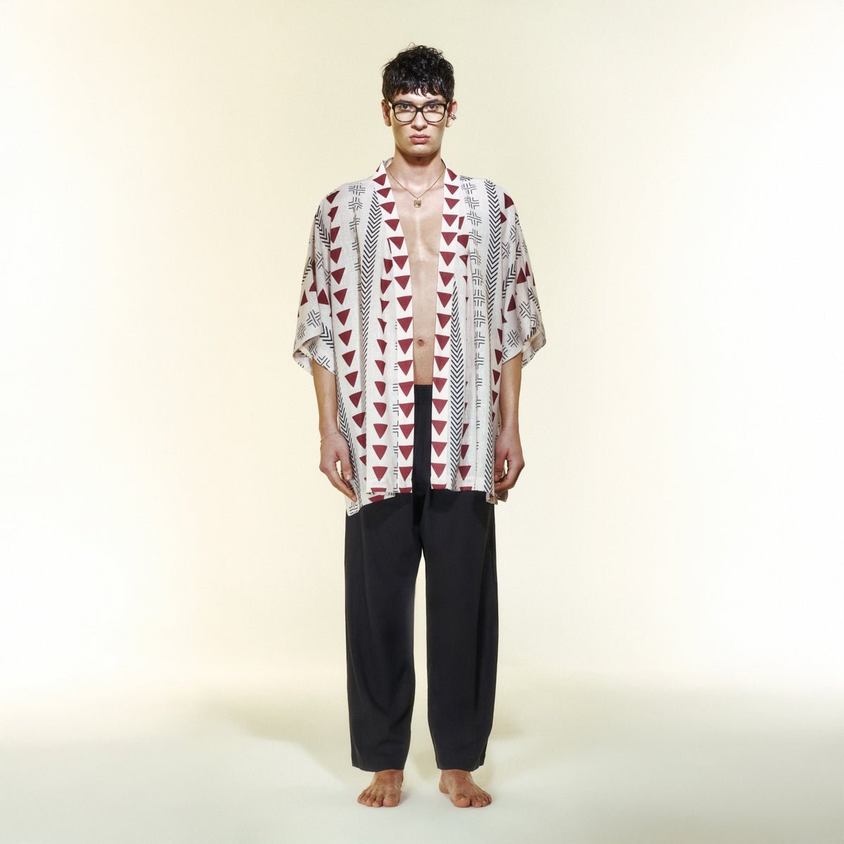 TESSARA Men Kimono - Multi - Kimono - sabbia