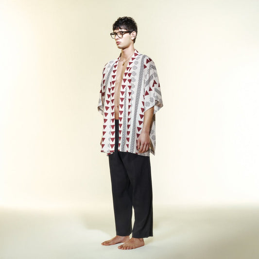 TESSARA Men Kimono - Multi - Kimono - sabbia