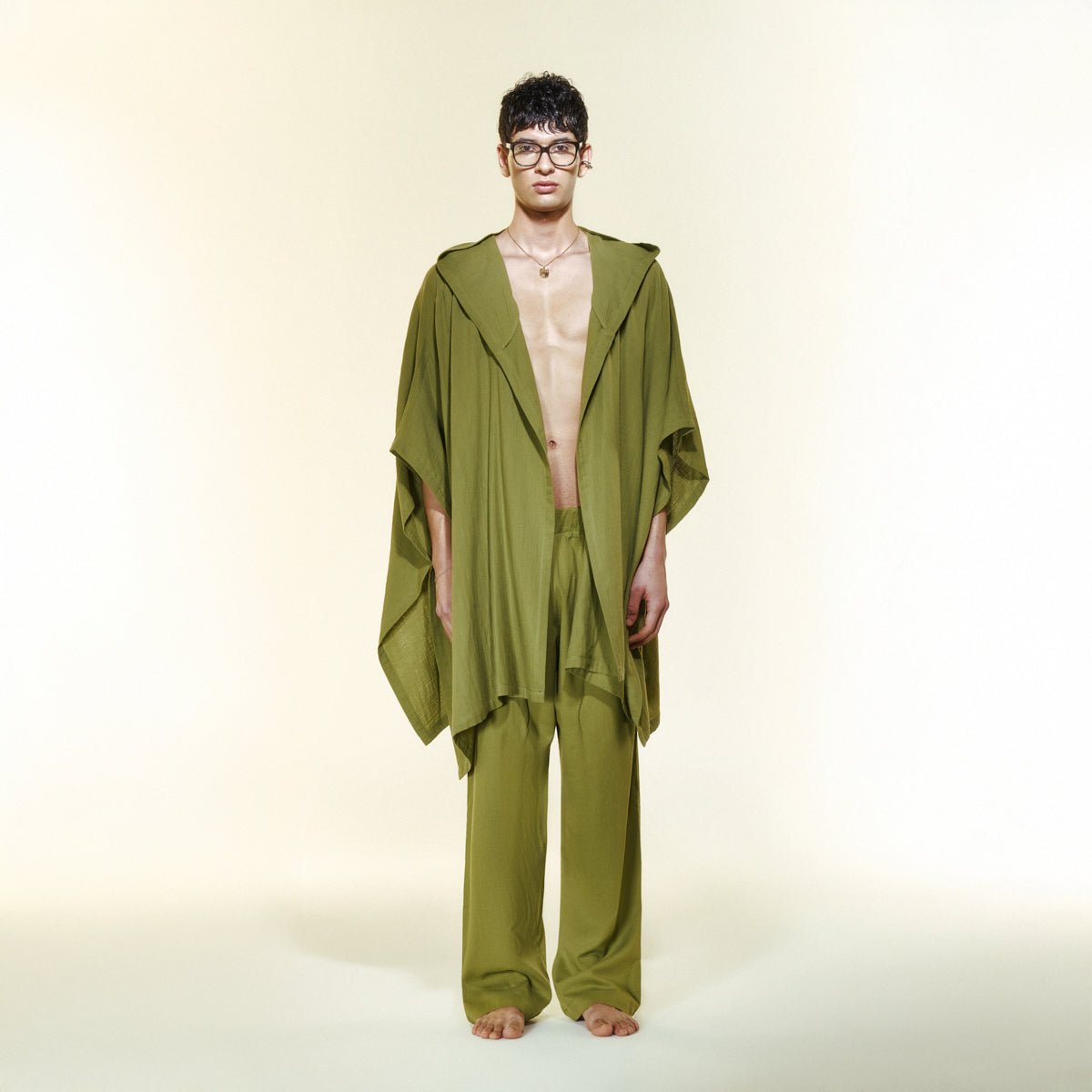 VERDA Men Kimono - Olive Green - Kimono - sabbia
