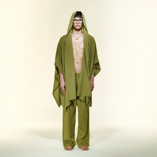 VERDA Men Kimono - Olive Green - Kimono - sabbia