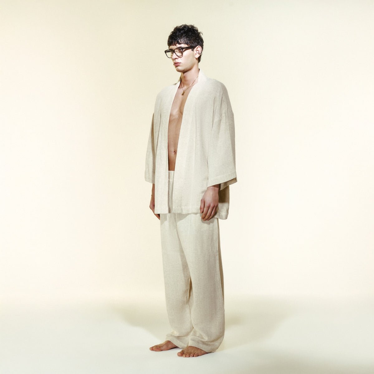 ZEPHYRA Men Pants - Cream - Pantolon - sabbia