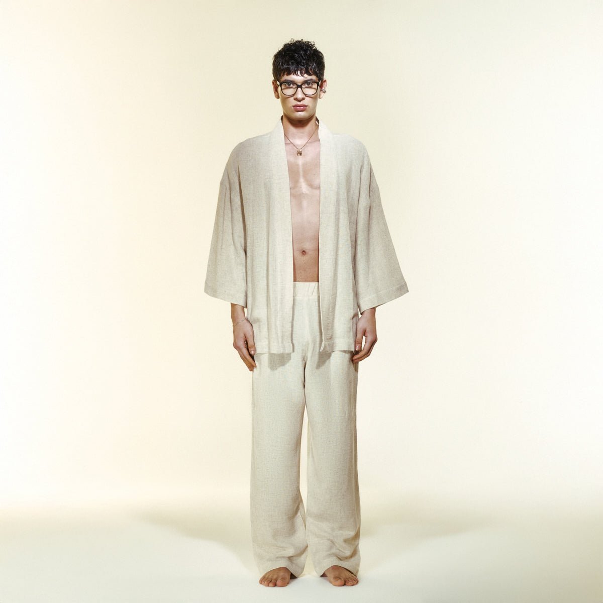 ZEPHYRA Men Pants - Cream - Pantolon - sabbia