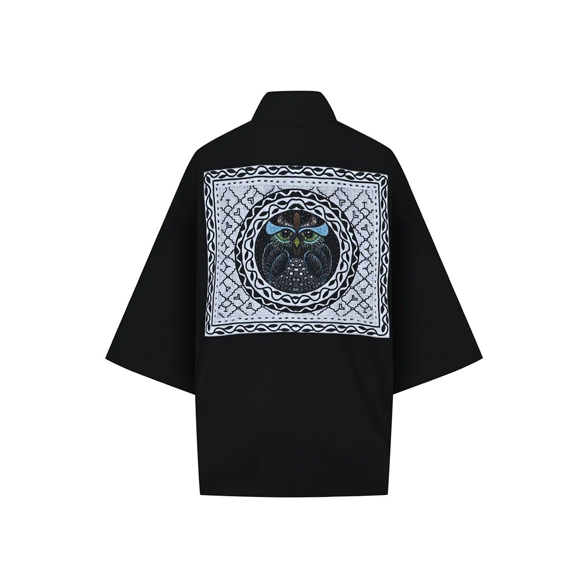 ZU Oversize Men Kimono - Black - sabbia