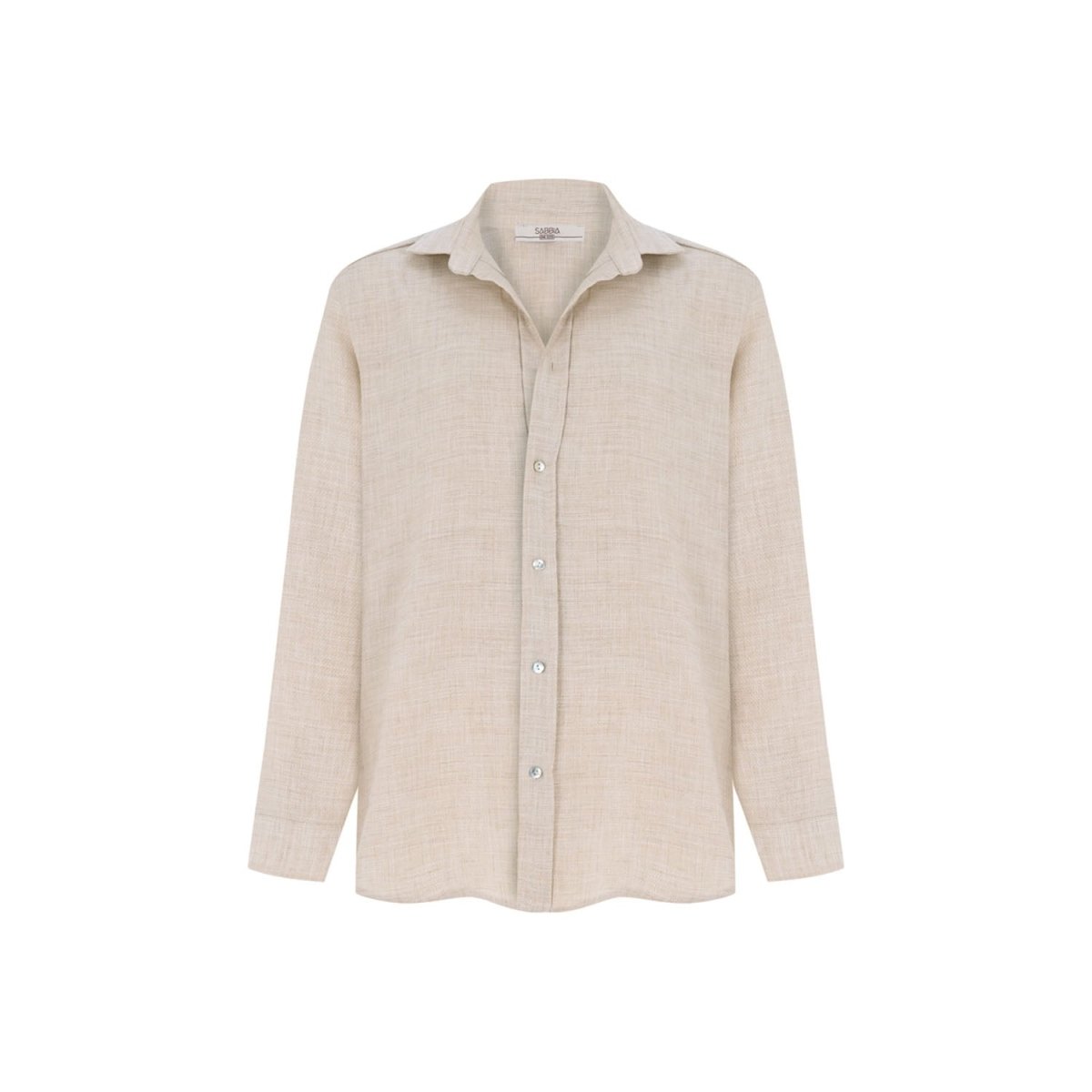 CARNA Oversize Men Shirt - Cream - sabbia