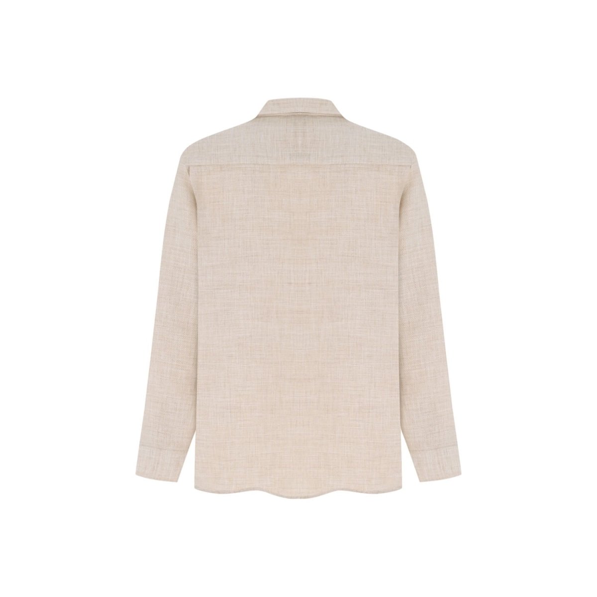 CARNA Oversize Men Shirt - Cream - sabbia