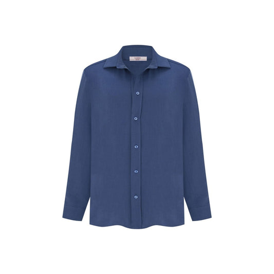 EGERIA Men Shirt - Indigo Blue - sabbia
