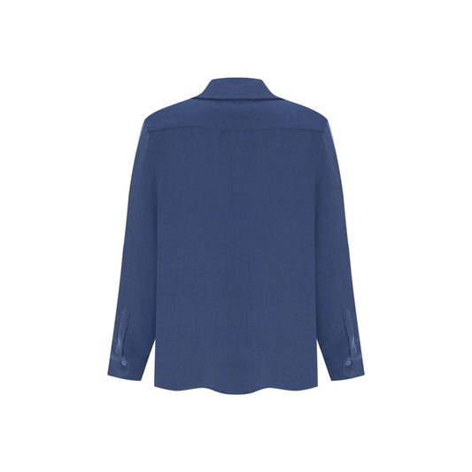 EGERIA Men Shirt - Indigo Blue - sabbia
