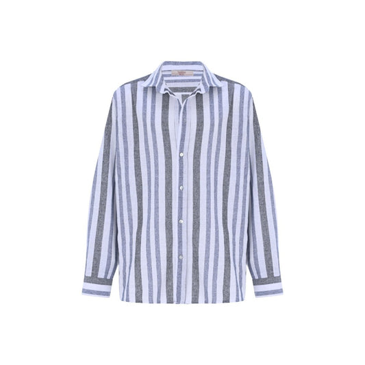 FAUNA Oversize Men Shirt - Multi - sabbia