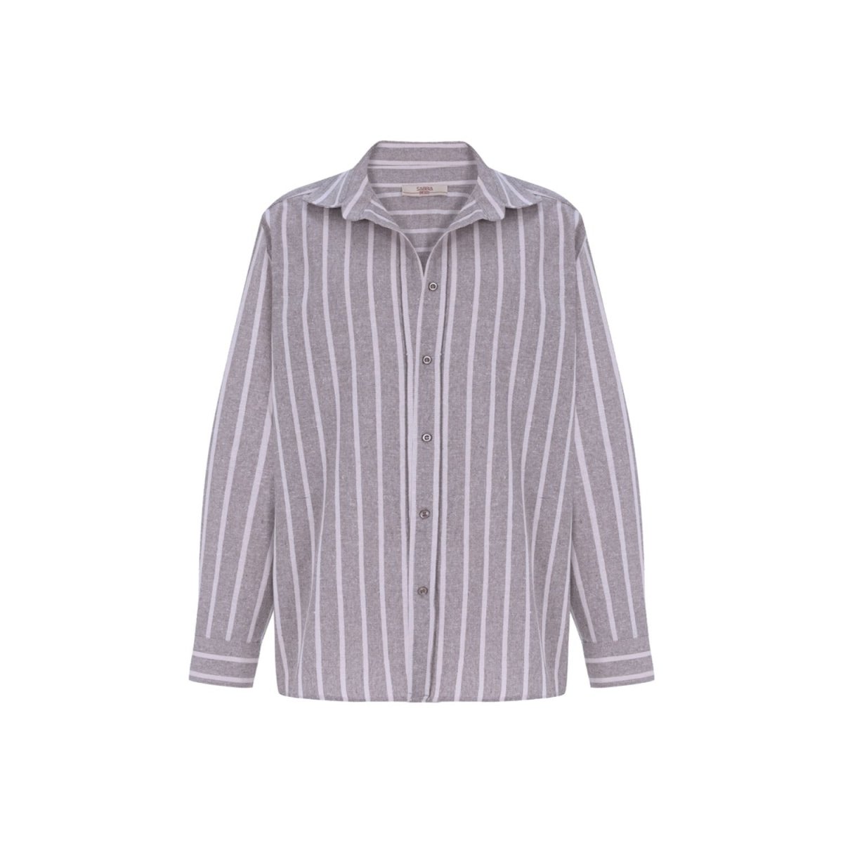 FORTUNA Oversize Men Shirt - Beige/White - sabbia