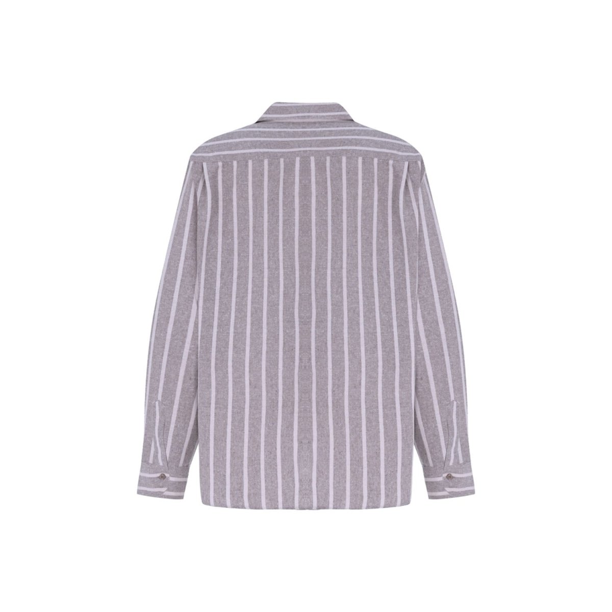FORTUNA Oversize Men Shirt - Beige/White - sabbia
